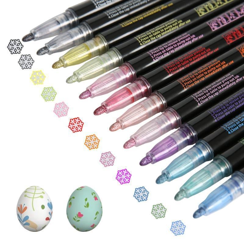 Metallic Coloring Pencils Set 12 Colors