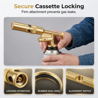 Portable Butane Soldering Iron Set Gold