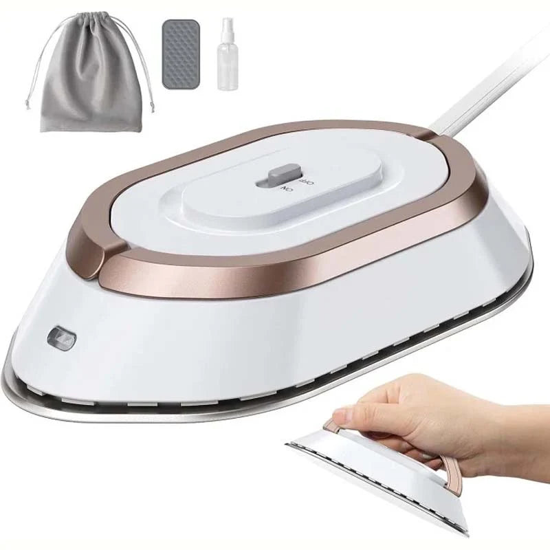 Travel iron for on the go with ceramic soleplate