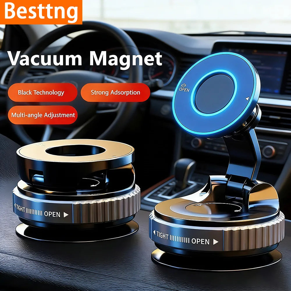 Magnetic Phone Holder | With Vacuum Suction Cup | 360° Adjustable