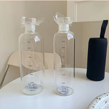 Drinking bottle with time markings 500/700 ml
