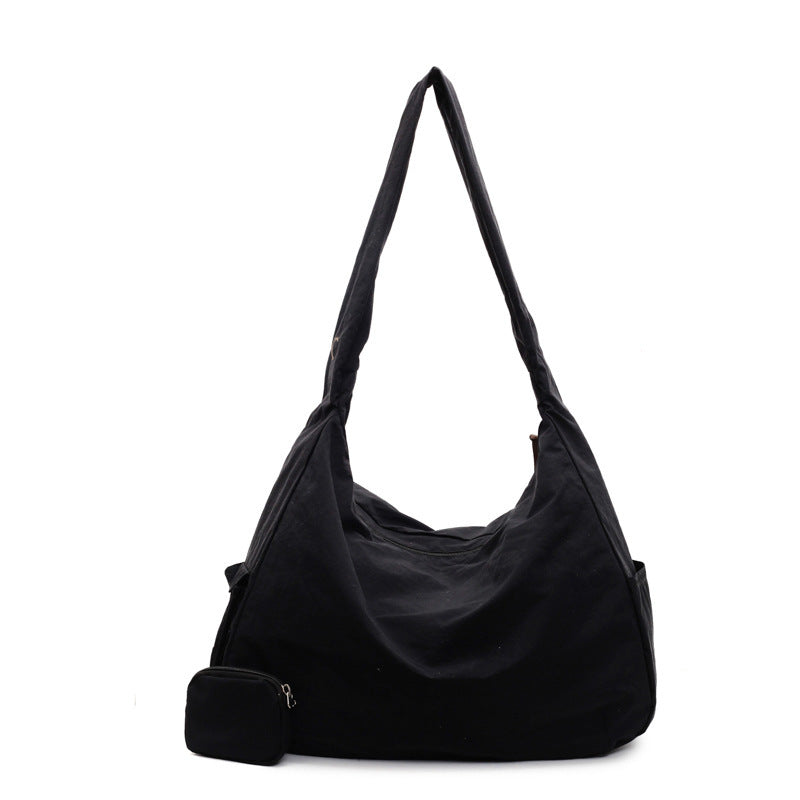 Large Shoulder Bag with Zipper