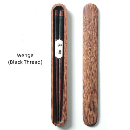 MASU Walnut Wood Chopsticks in Wooden Box