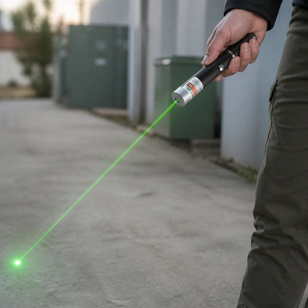 Daylight Visible High-Performance Green Laser Pointer (Aluminum Housing)