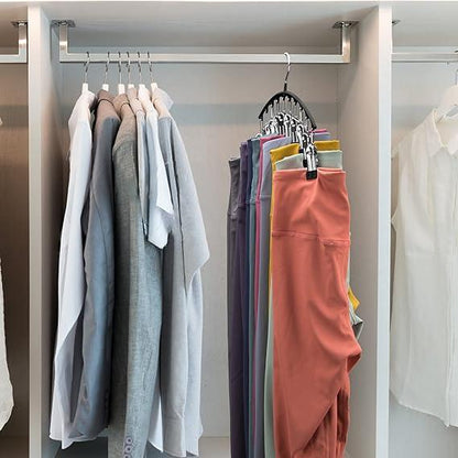 Leggings Organizer Clothes Hanger with Rubber Clips