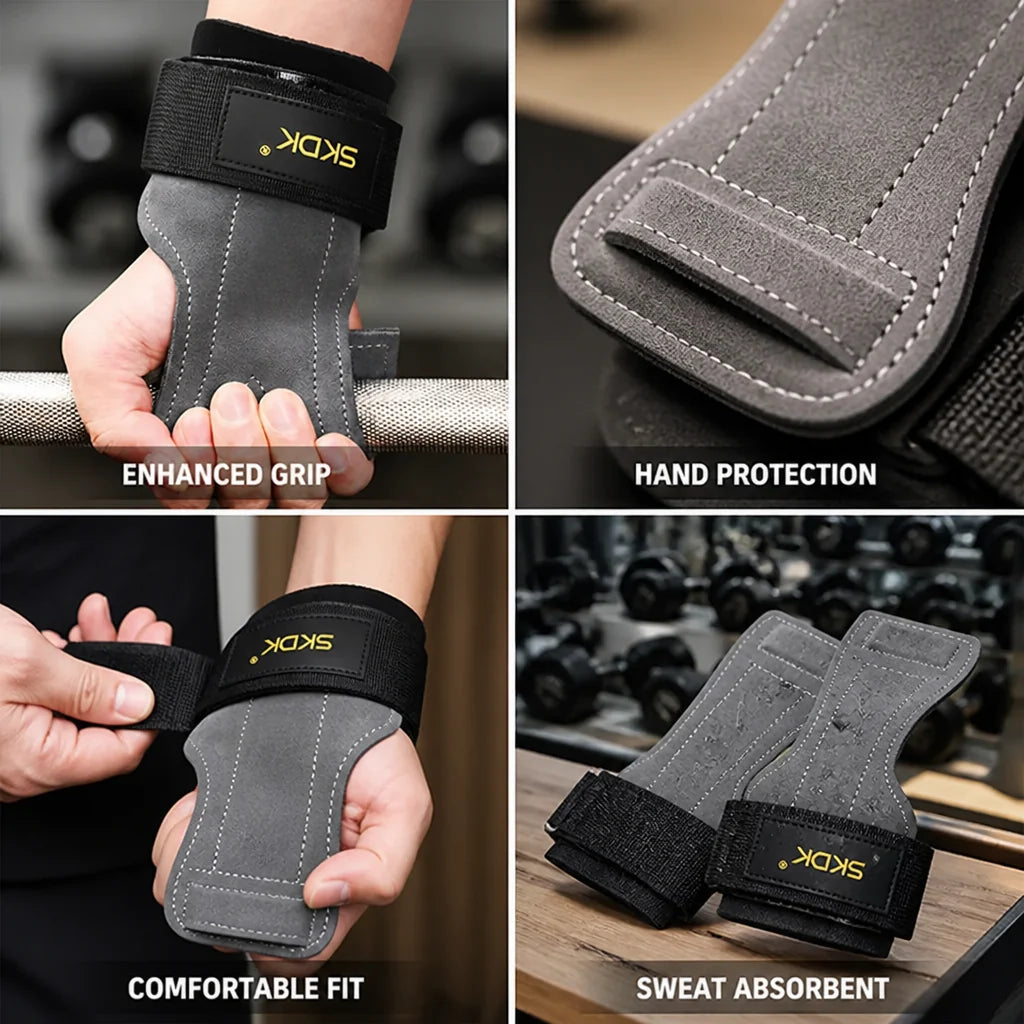 Double-Layer Cowhide Anti-Slip Handle Covers (2-Pack)