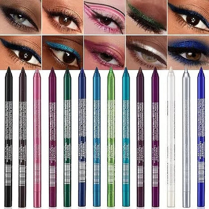 13-piece Waterproof Gel Eyeliner Set
