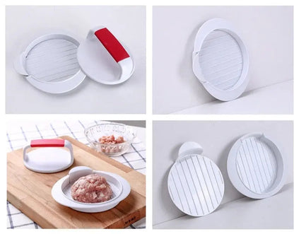 Burger press for uniform patties