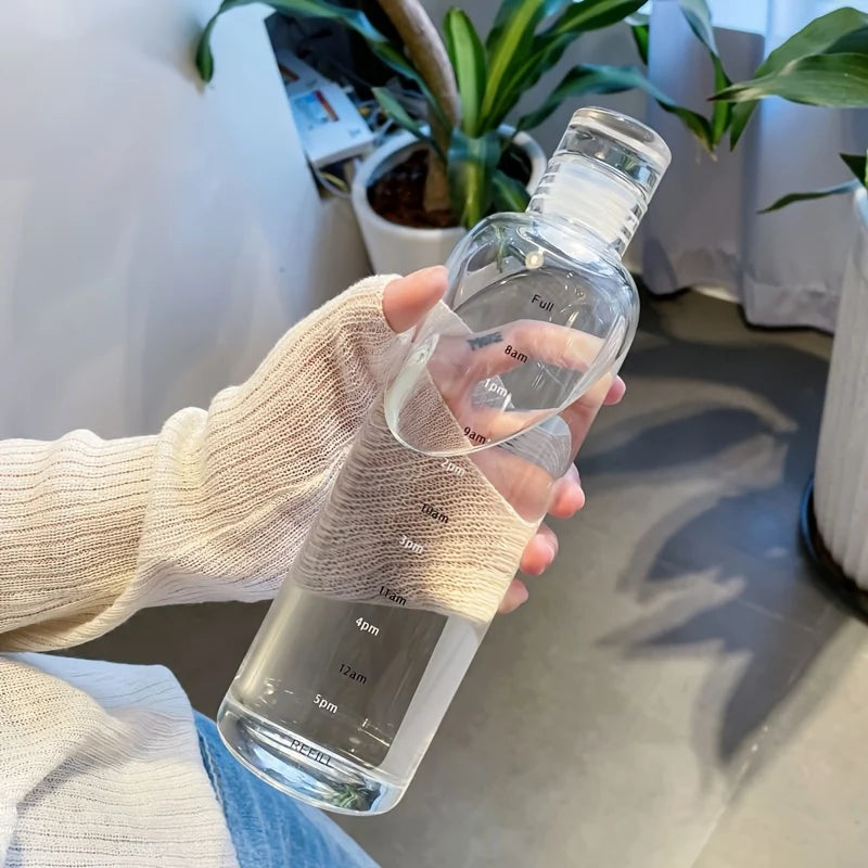 Drinking bottle with time markings 500/700 ml