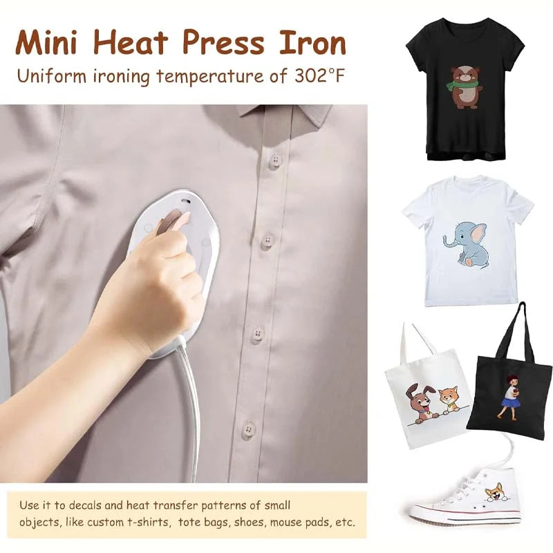Travel iron for on the go with ceramic soleplate