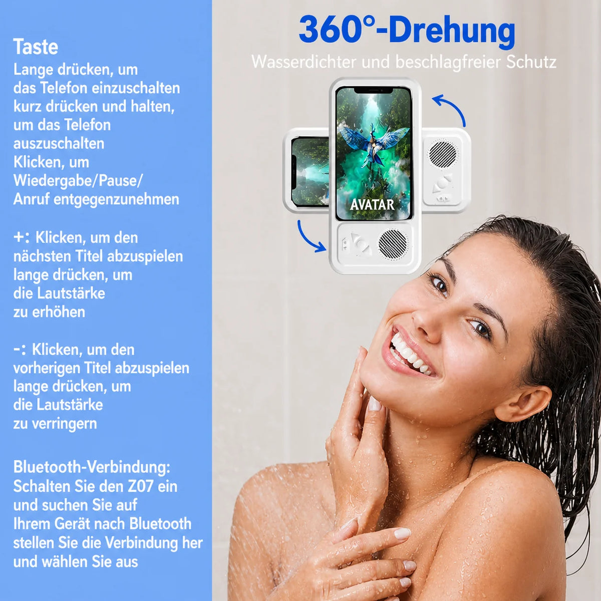 AuraStream™ — Transform Your Shower into Your Personal Concert Stage Full of Freedom and Crystal Clear Musical Joy