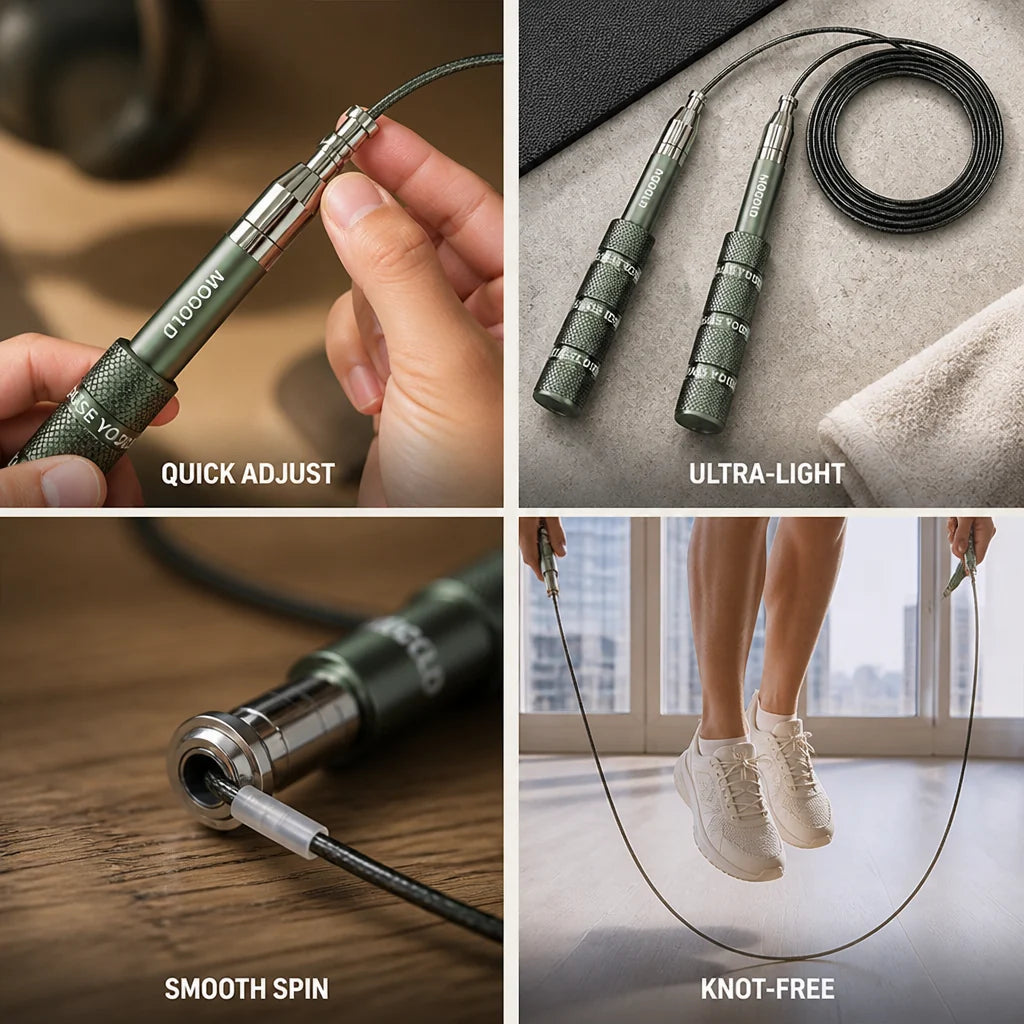 Telescopic Fast Adjustable Ball Bearing Jump Rope