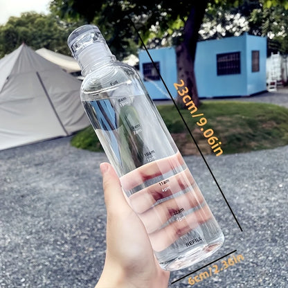 Drinking bottle with time markings 500/700 ml