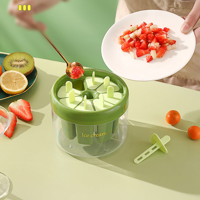 FrostFire Pops Ice Mold Set 8-Piece Popsicle Maker