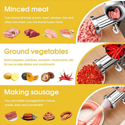 Manual Meat Grinder MeatMaster Pro with Table Mount