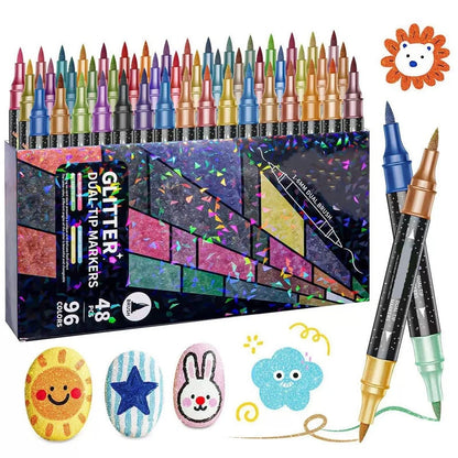 Glimora Double-Sided Glitter Pens Set