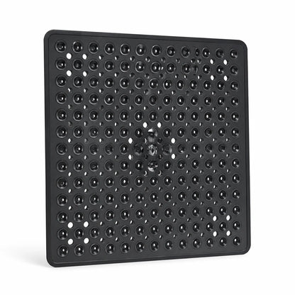 Non-slip Shower Mat with Suction Cups & Quick Drainage (Machine Washable)