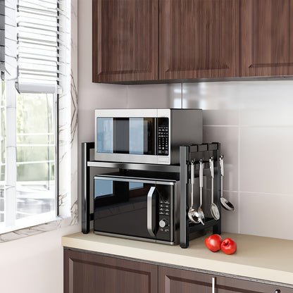 Extendable Microwave Rack 2 Tiers