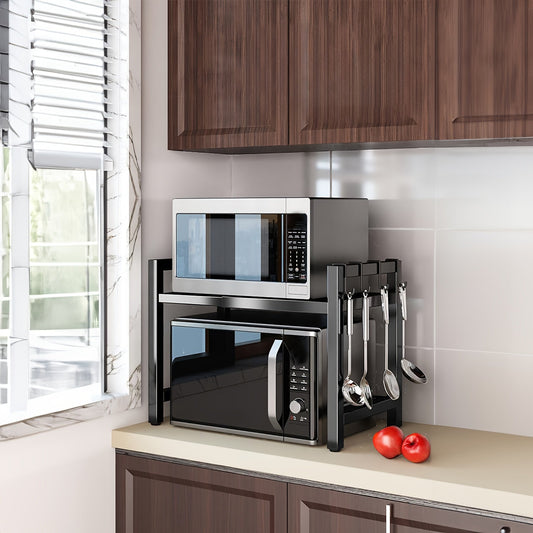Extendable Microwave Rack 2 Tiers