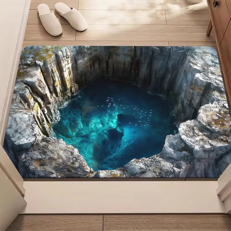 3D Illusion Doormat with Optical Depth Effect