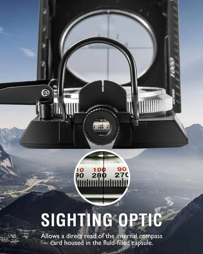 Military Directional Compass with Clinometer