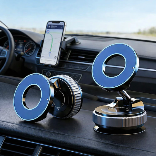 Magnetic Phone Holder | With Vacuum Suction Cup | 360° Adjustable
