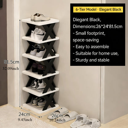 Narrow Shoe Rack Tower