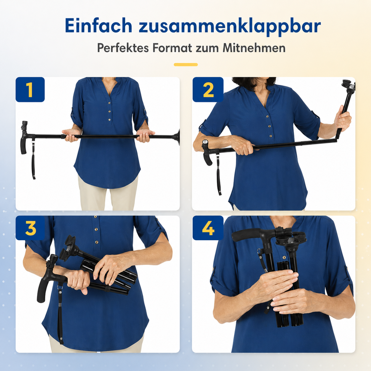 Adjustable Height Walking Stick