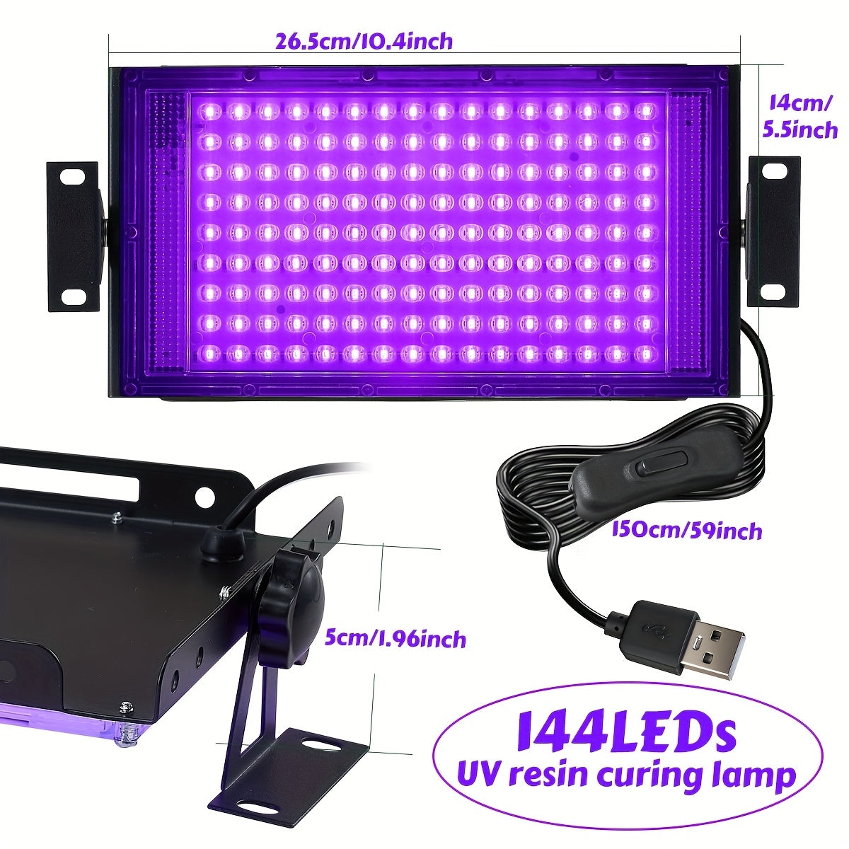 UV Resin Curing Lamp 96/144 LEDs