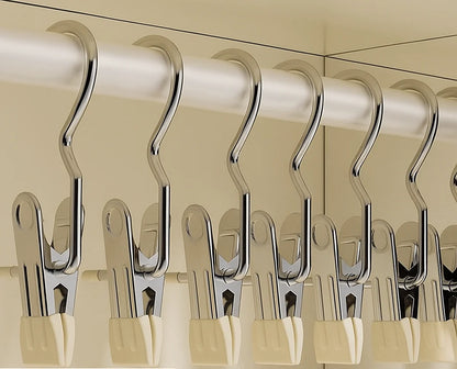 FlexiClip™ — Stainless gentle hold for flawless laundry, anytime and anywhere