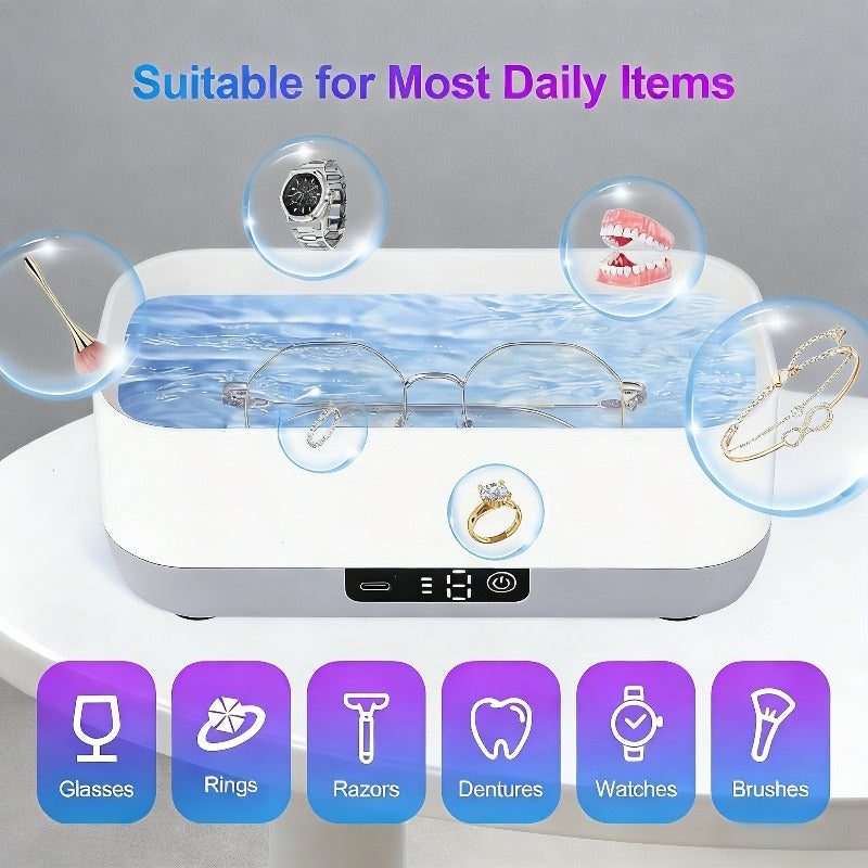 Ultrasonic Cleaner 360° for Jewelry and Dentures