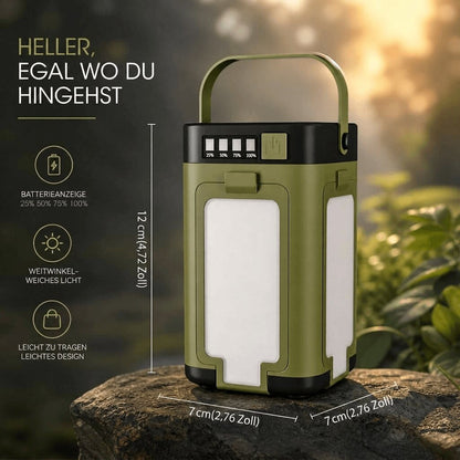 Foldable Solar Camping Lamp with Power Bank