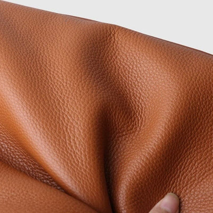 Leather carrying bag with multiple compartments
