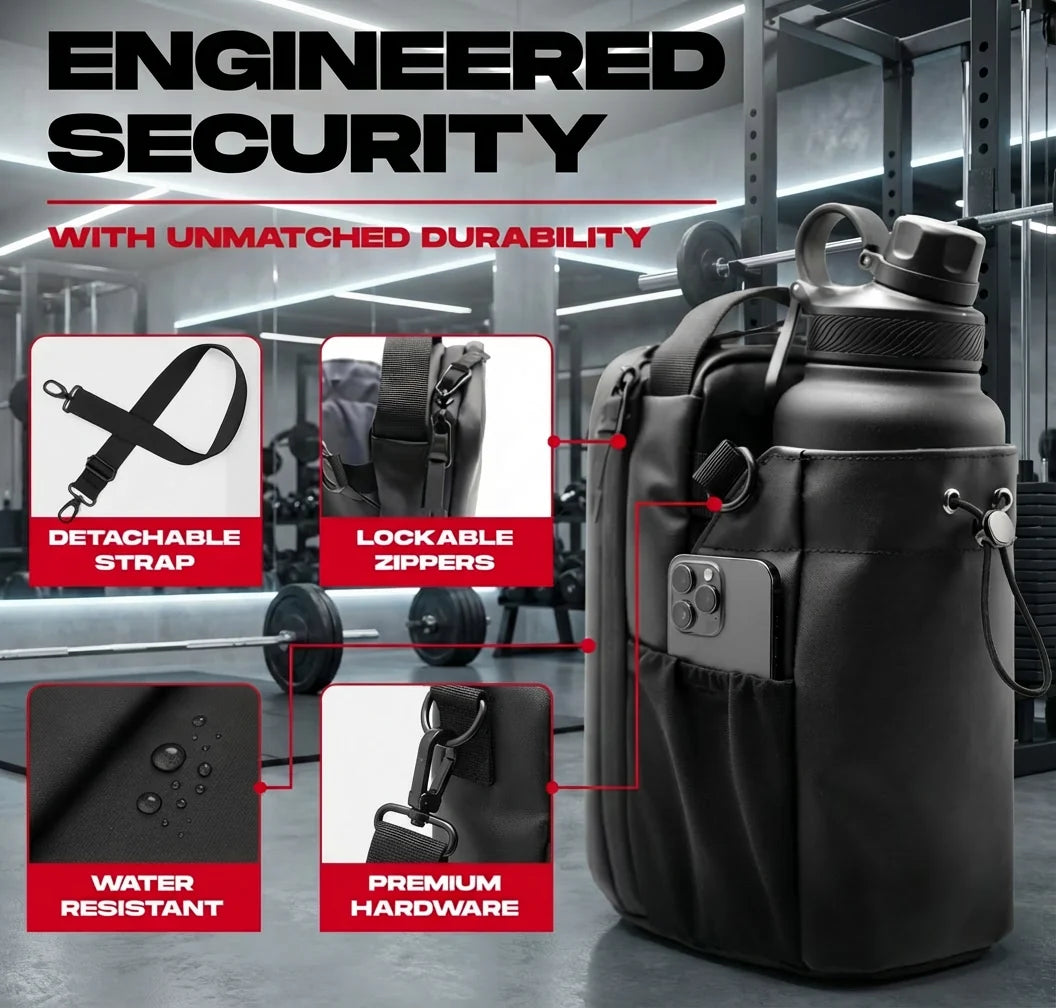 Magnetic Sports Bag with Bottle Holder