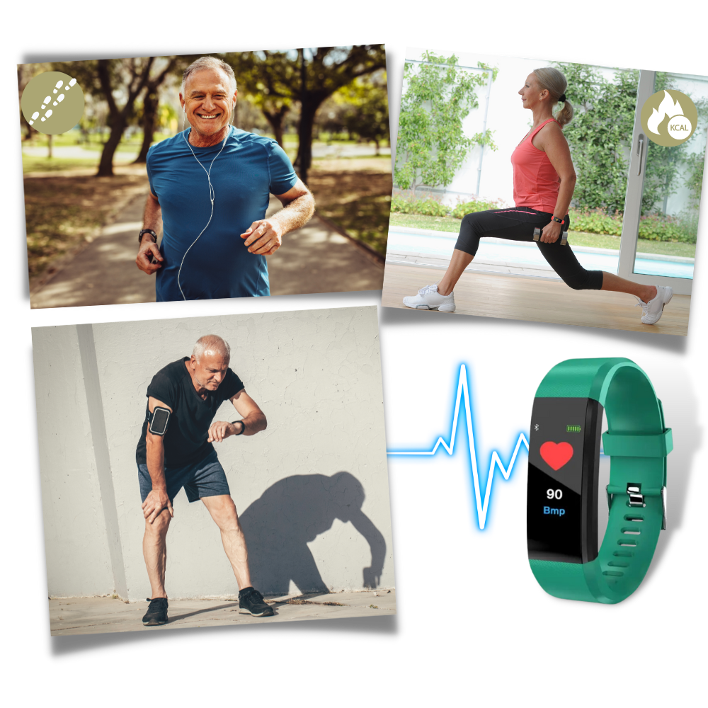 Senior Smartwatch with Heart Rate & Blood Pressure Measurement
