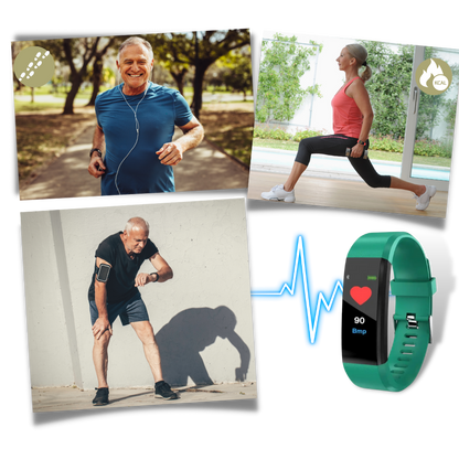 Senior Smartwatch with Heart Rate & Blood Pressure Measurement
