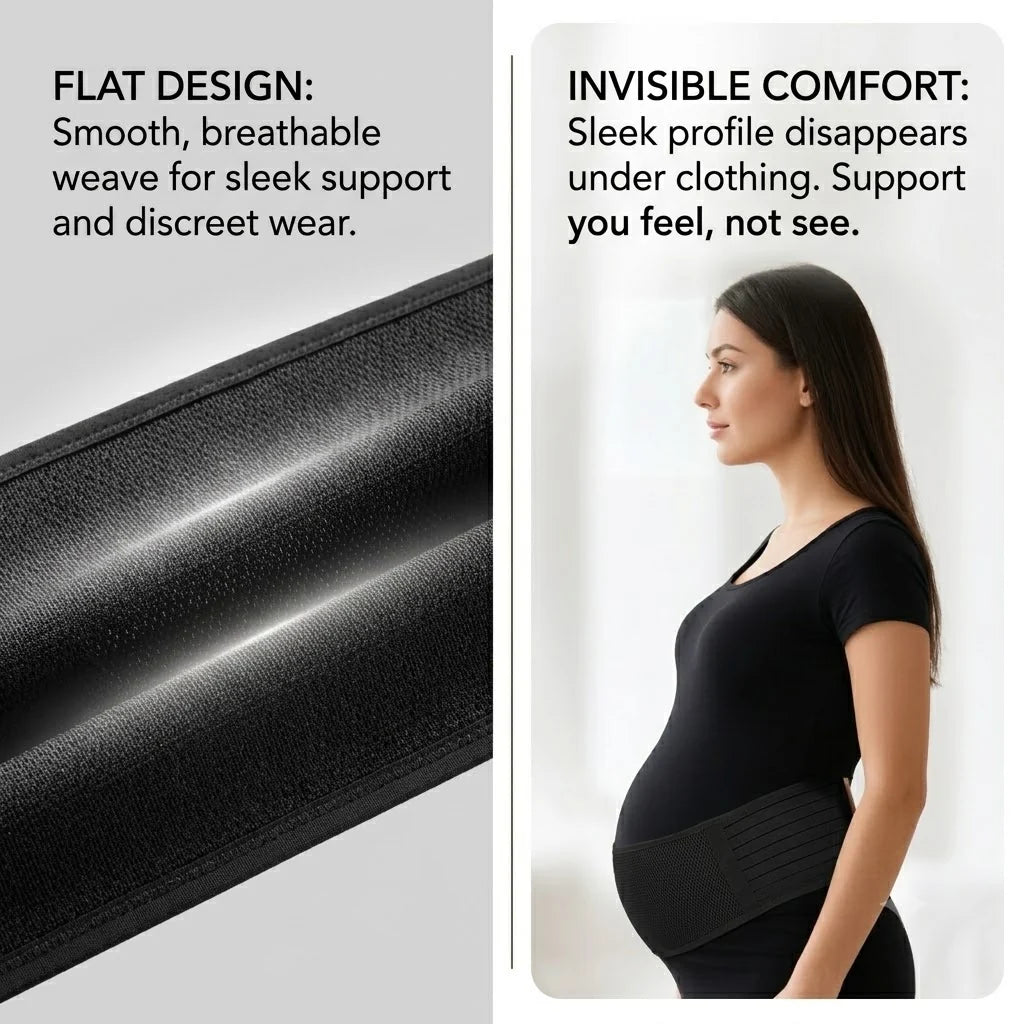 Maternity belt with abdominal and pelvic support