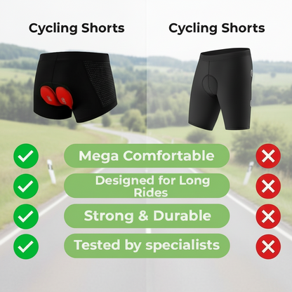 Cycling Shorts with Gel Padding – Unisex