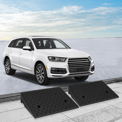Rubber Curb Ramp Set of 2, 3 Ton Load Capacity