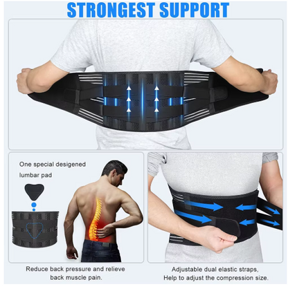 Lumbar Support Belt with Stays