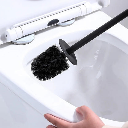 Toilet Paper Holder with Brush & Shelf