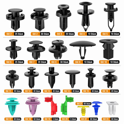 Car Mounting Clips Set 680 Pieces