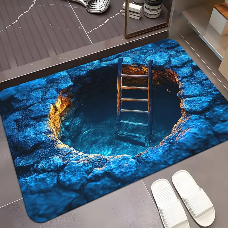 3D Illusion Doormat with Optical Depth Effect