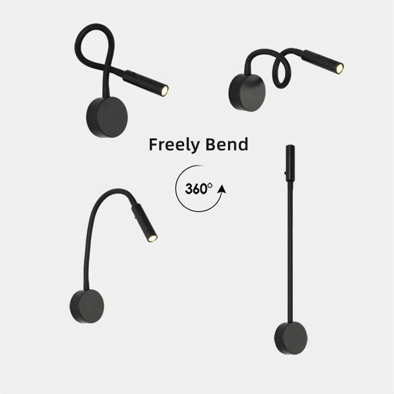 LED Wall Lamp with Swivel Arm & Touch Control