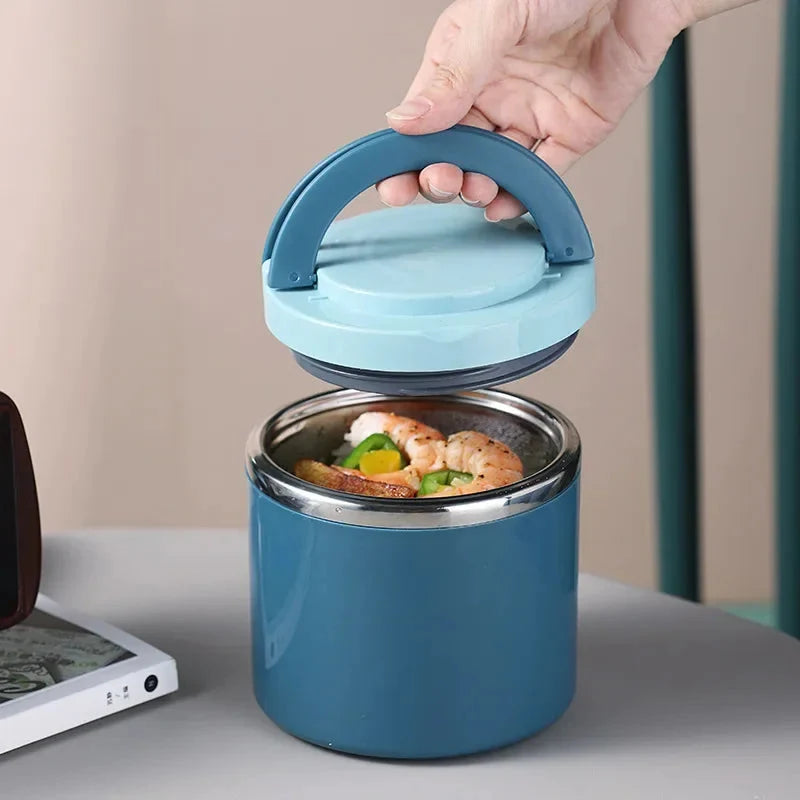 Thermo Lunchbox Stainless Steel with Handle – 630 ml & 1000 ml