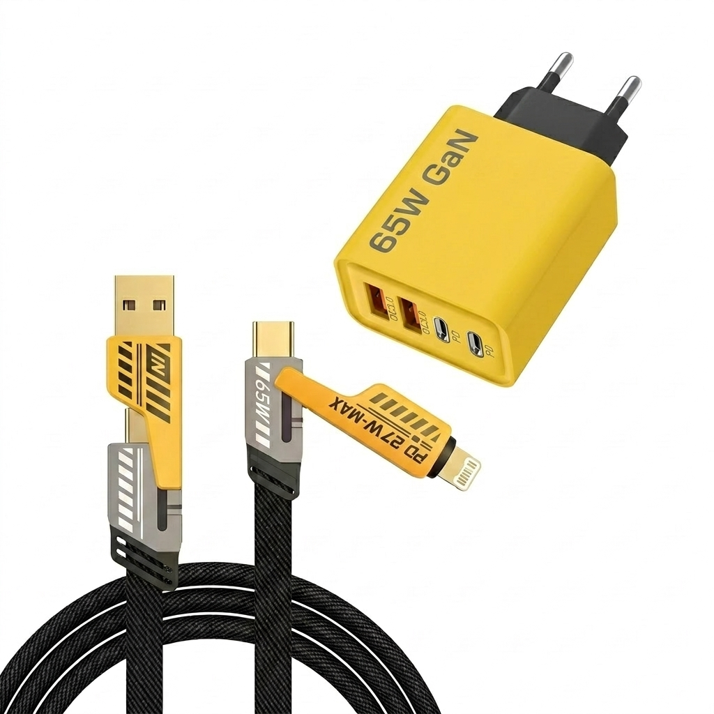 120W USB Fast Charger with 4 Ports