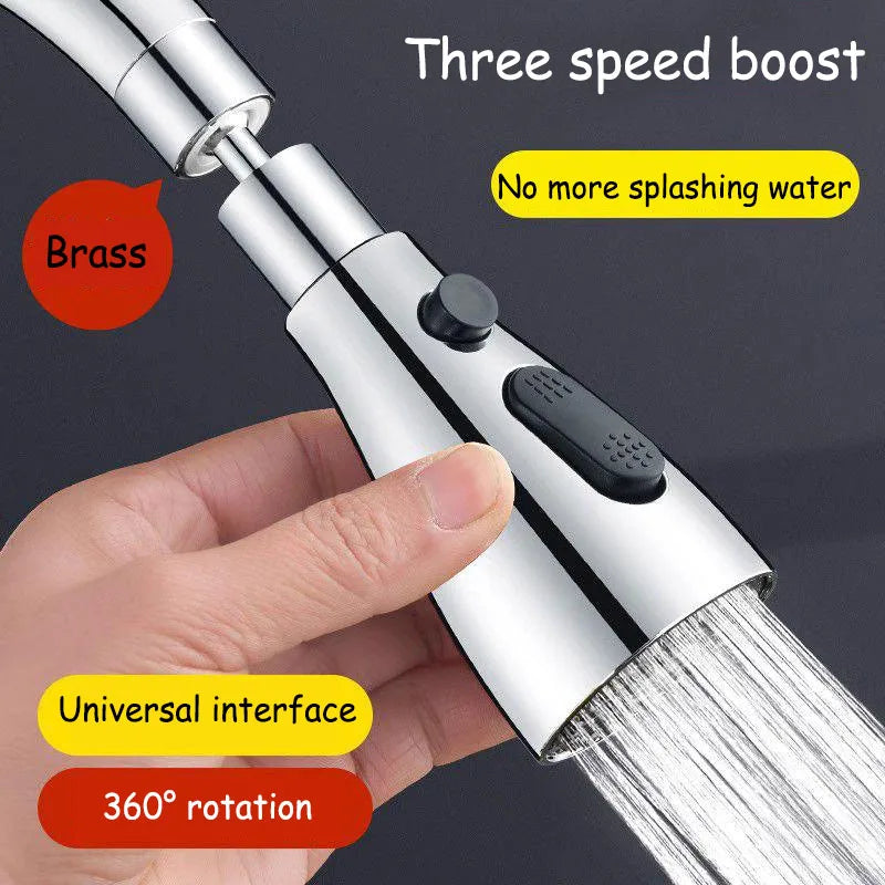 HydroFlex360 Kitchen Faucet Attachment with 360° Rotation