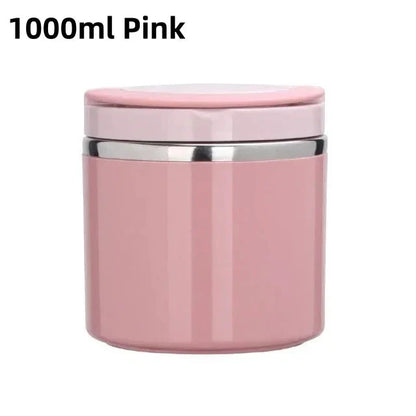 Thermo Lunchbox Stainless Steel with Handle – 630 ml & 1000 ml