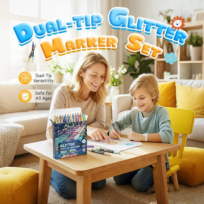 Glimora Double-Sided Glitter Pens Set