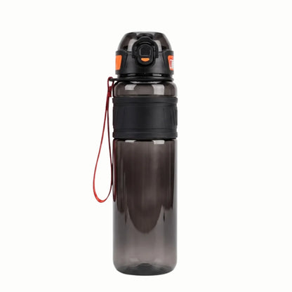 Leak-proof Sports Water Bottle with Twist Cap and Integrated Straw